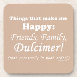 Dulcimer macht mich glücklich getränkeuntersetzer