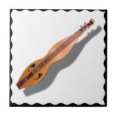 DULCIMER MIT SCHWARZEM FRAME-TILE… FLIESE (Vorderseite)