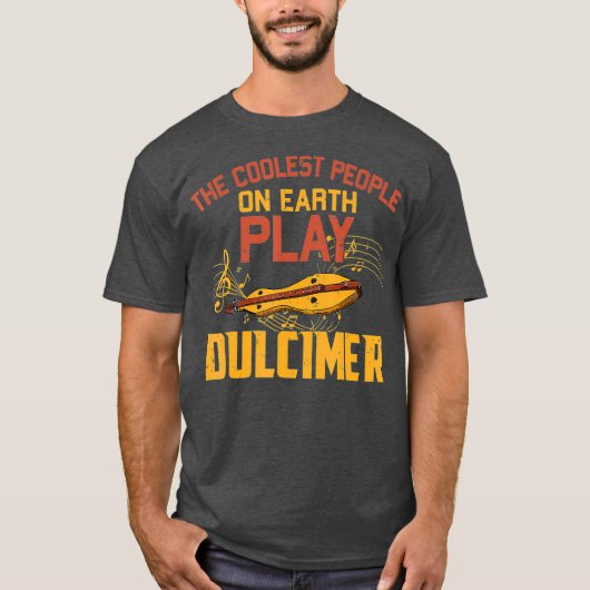 Dulcimer Music Lover Mountain Dulcimer Player T-Shirt (Vorderseite)