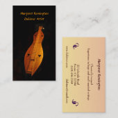 Dulcimer-Musiker-Satz StandardVisitenkarten Visitenkarte (Vorne/Hinten)