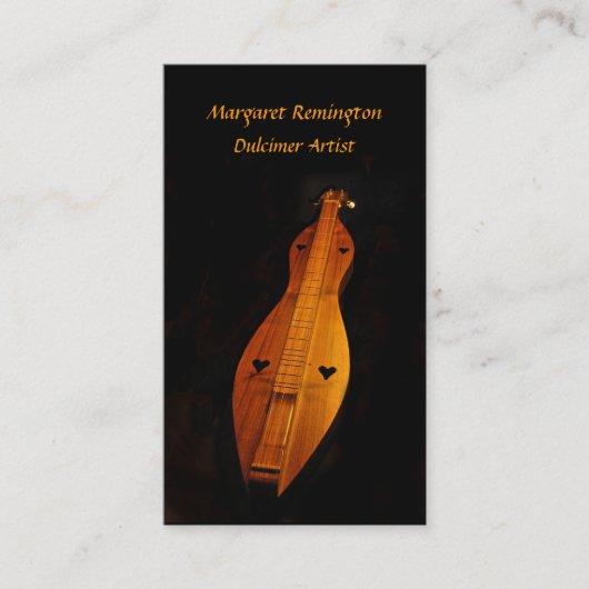 Dulcimer-Musiker-Satz StandardVisitenkarten Visitenkarte (Vorderseite)
