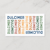 Dulcimer Niedlich farbig Visitenkarte (Vorderseite)