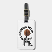 Dulcimer Nut Gepäckanhänger (Vorderseite vertikal)