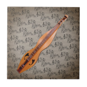DULCIMER ON MUSIKNOTENS KERAMIK TITEL FLIESE
