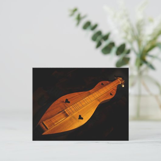 Dulcimer Postcard Postkarte (Stehend Vorderseite)