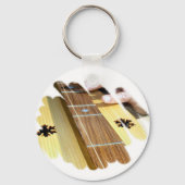 Dulcimer Schlüsselanhänger (Vorderseite)
