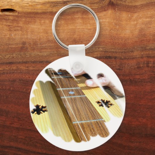 Dulcimer Schlüsselanhänger (Vorderseite)