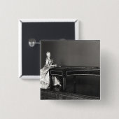 Dulcimer-Spieler Button (Vorne & Hinten)