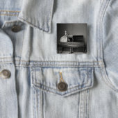 Dulcimer-Spieler Button (Beispiel)