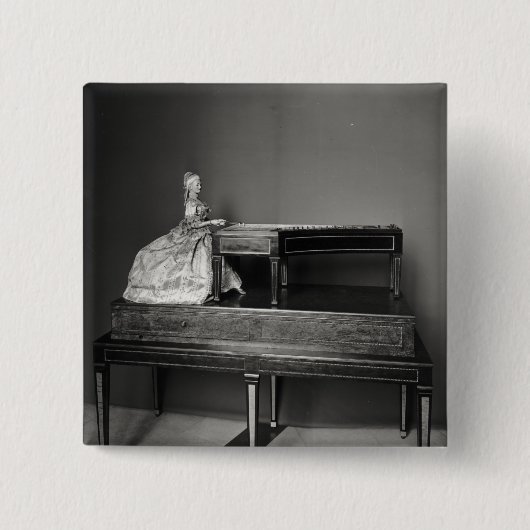 Dulcimer-Spieler Button (Vorderseite)