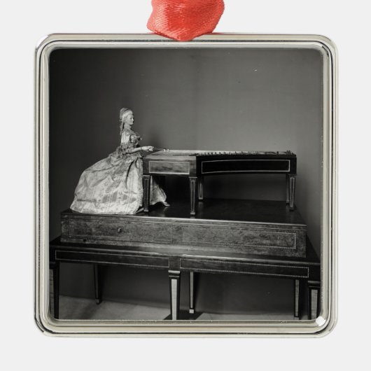 Dulcimer-Spieler Ornament Aus Metall (Vorne)