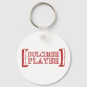 Dulcimer-Spieler Schlüsselanhänger