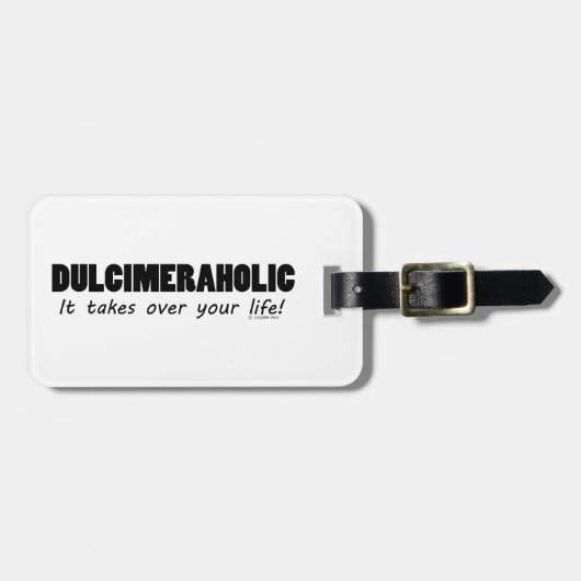 Dulcimeraholic Gepäckanhänger (Vorderseite horizontal)