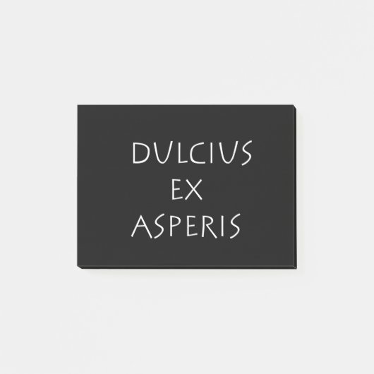Dulcius ex asperis post-it klebezettel (Vorderseite)