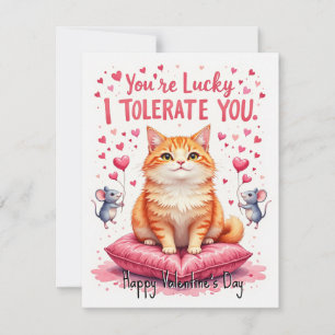 💘🐈Dulde diese Liebe Feiertagskarte