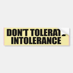 DULDE NICHT INTOLERANZ -.png Autoaufkleber