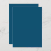 Dull Blue, Dusky Blue, Faded Jade, Einladung (Vorne/Hinten)