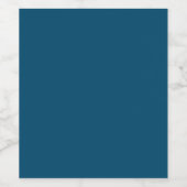 Dull Blue, Dusky Blue, Faded Jade, Weinetikett (Einzelnes Label)