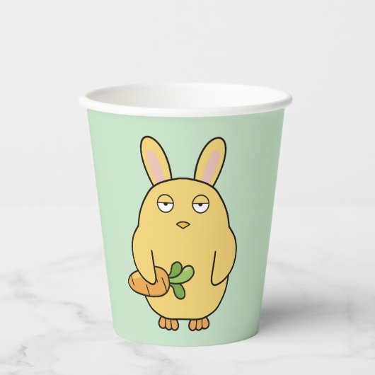 Dull Chick, Floppy Ohren Pappbecher (Vorderseite)