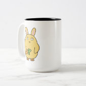 Dull Chick, Floppy Ohren Zweifarbige Tasse (Vorderseite Links)