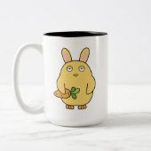 Dull Chick, Floppy Ohren Zweifarbige Tasse (Links)