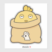 Dull Chick, Volltasche Aufkleber (Blatt)