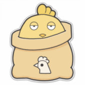 Dull Chick, Volltasche Aufkleber (Vorderseite)