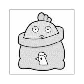 Dull Chick, Volltasche Gummistempel (Prägung)