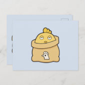 Dull Chick, Volltasche Postkarte (Vorne/Hinten)