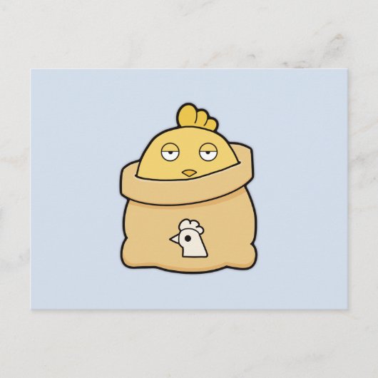 Dull Chick, Volltasche Postkarte (Vorderseite)
