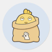 Dull Chick, Volltasche Runder Aufkleber (Vorderseite)