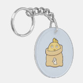 Dull Chick, Volltasche Schlüsselanhänger (Vorderseite links)