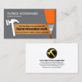 Dull Gray Wall Bright Paint Handyman Tools Visitenkarte (Vorne/Hinten)