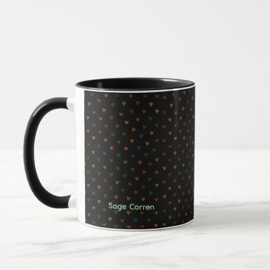 Dull Heart Pattern Tasse (Links)