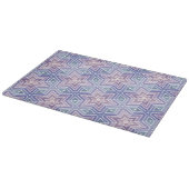 Dull Lavender Geometric Star Maze Pattern Schneidebrett (Ecke)