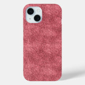 Dull Red Denim Pattern Case-Mate iPhone Hülle (Rückseite)