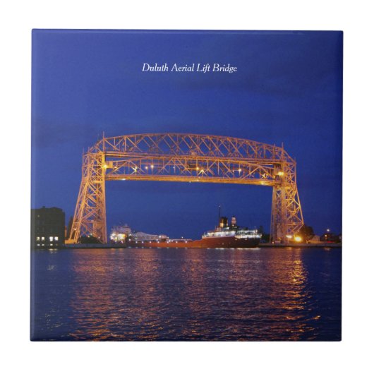 Duluth Aerial Lift Bridge & John G. Munson Fliese (Vorderseite)