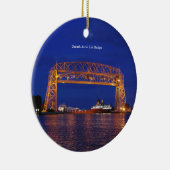 Duluth Aerial Lift Bridge & John G. Munson Keramik Ornament (Rechts)