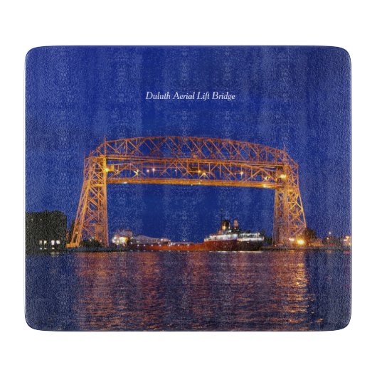 Duluth Aerial Lift Bridge & John G. Munson Schneidebrett (Vorderseite)