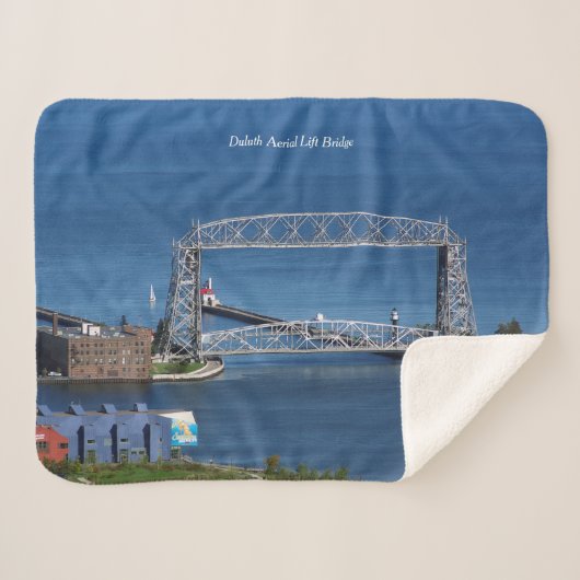 Duluth Air Lift Bridge Sherpa-Decke Sherpadecke (Vorderseite (Horizontal))