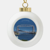 Duluth Air Lift Brift Schneeflocke oder Keramik Kugel-Ornament (Vorderseite)