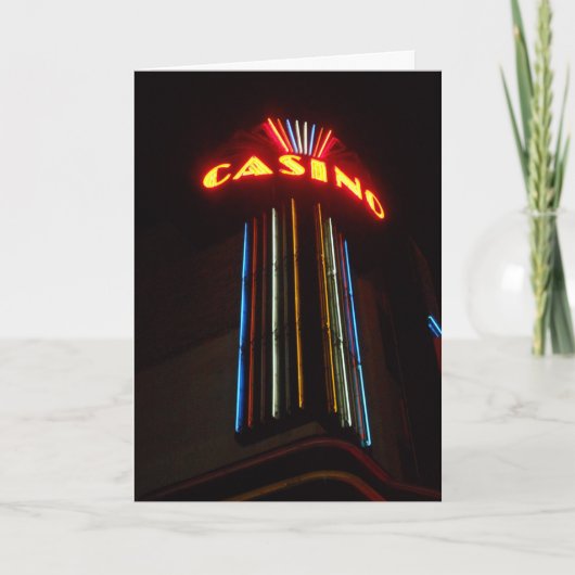 "Duluth CASINO Lights" Dankeschön Karte (Vorderseite)