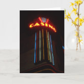 "Duluth CASINO Lights" Dankeschön Karte (Gelbe Blume)