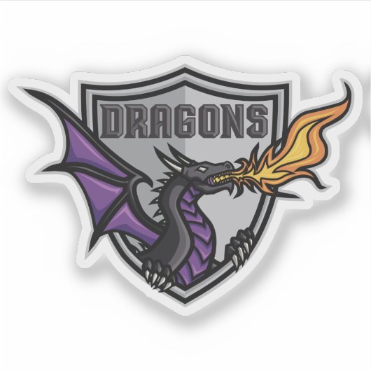 Duluth Dragons Ice Hockey Sticker (Vorderseite)