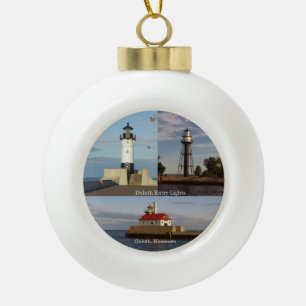 Duluth-Eintritt beleuchtet Ball- oder Keramik Kugel-Ornament