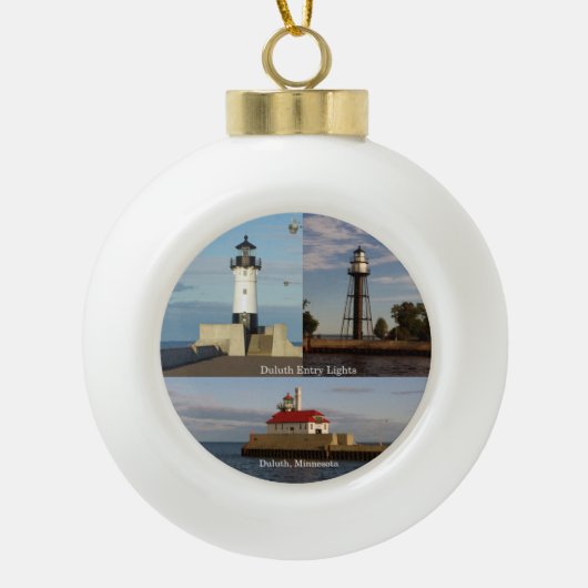 Duluth Entry Lights Ball oder Snowflake Ornament (Vorderseite)