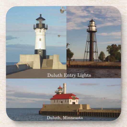 Duluth Entry Lights Set von 6 Untersetzer aus Kuns (Vorderseite)