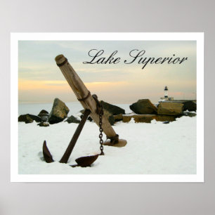 Duluth Hafen Anker Lake Superior Poster