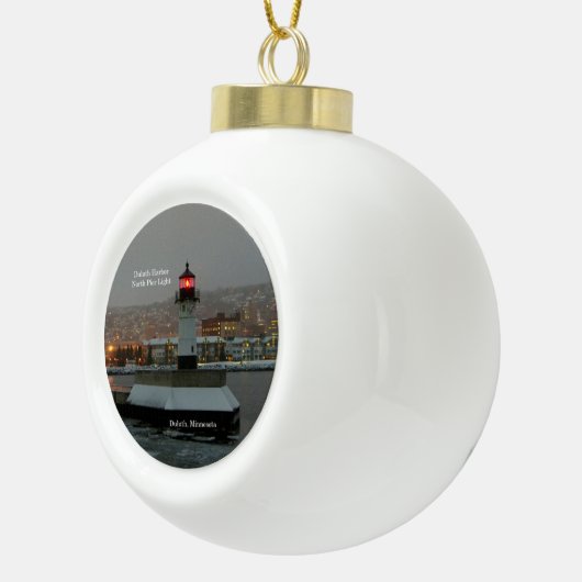 Duluth Harbor North Pier Light Ornament (Rechts)