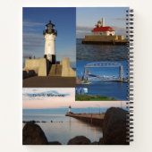 Duluth Harbour Lights Notebook Notizblock (Rückseite)